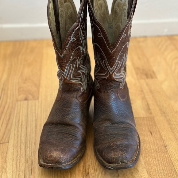 ARIAT Woman's 8.5 B Legend Western Cowgirl Cowboy Boots Brown Blue 15825 - Picture 7 of 11